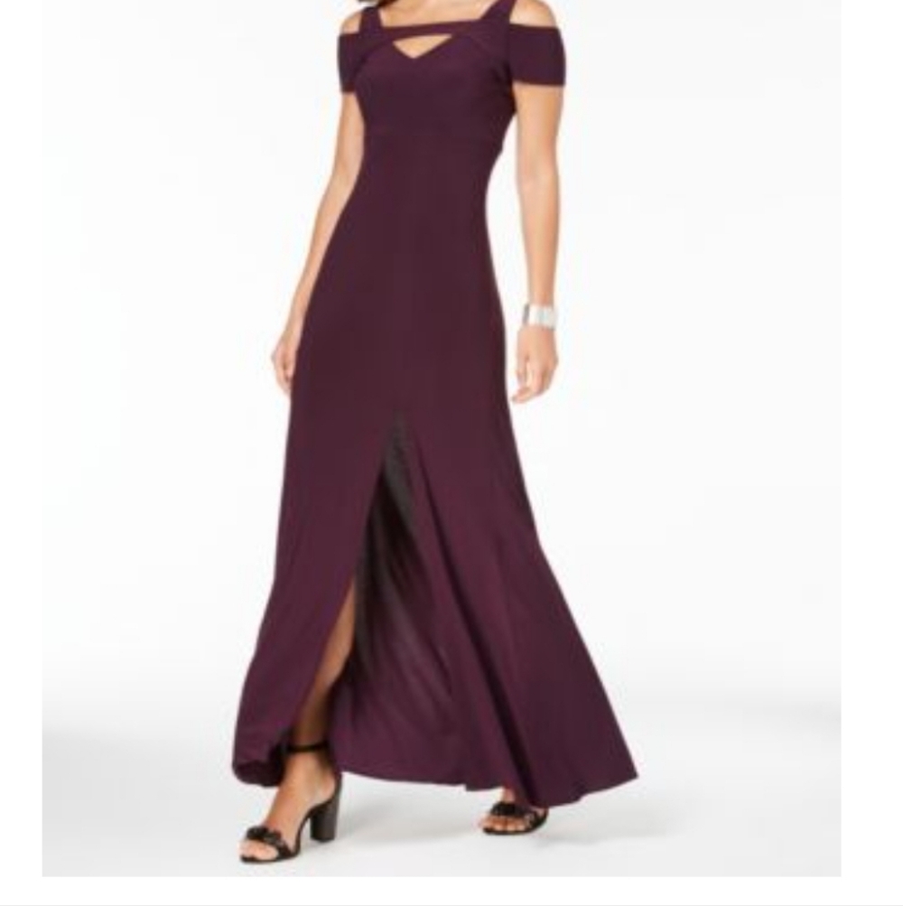 Plum Floor Length Dress